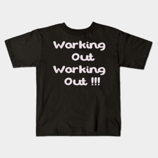 Working Out Kids T-Shirt